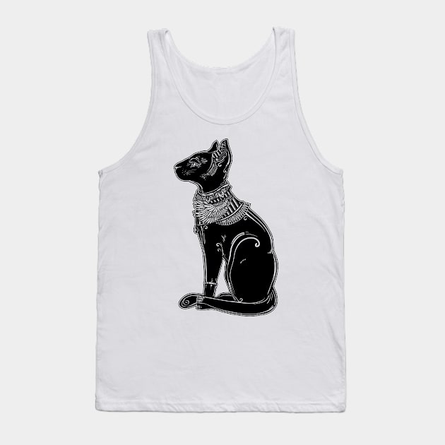 Bastet (the cat goddess) Tank Top by DISOBEY